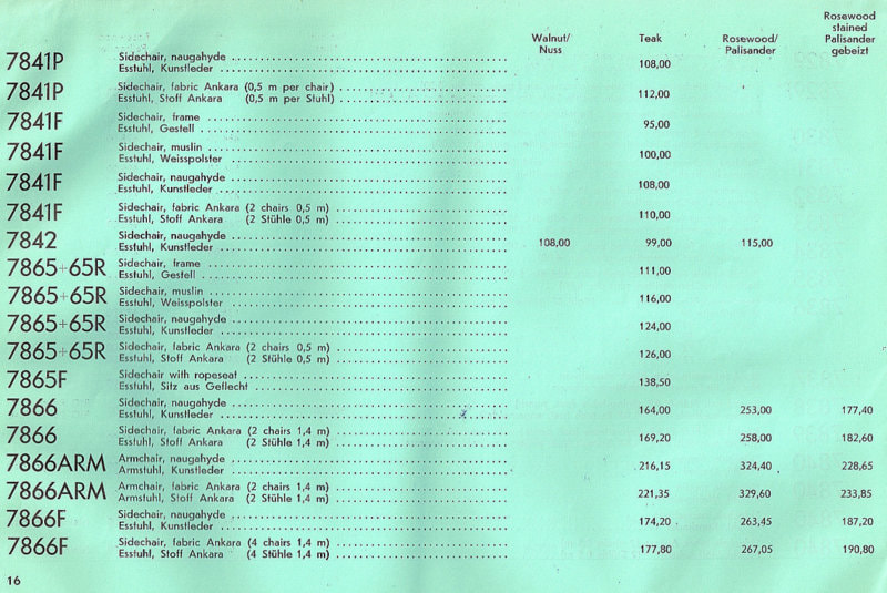 Dyrlund-Smith, Copenhagen, price list, 1968-1970.
