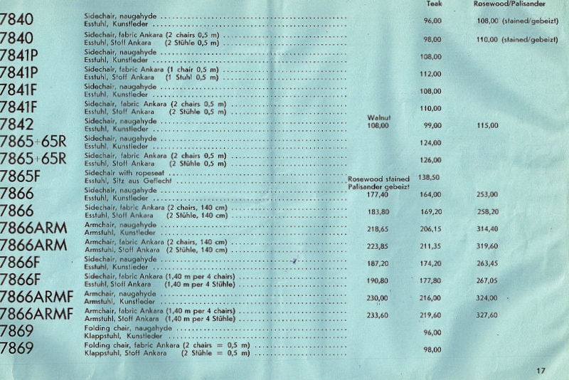 Dyrlund-Smith, Copenhagen, price list, 1968-1970.